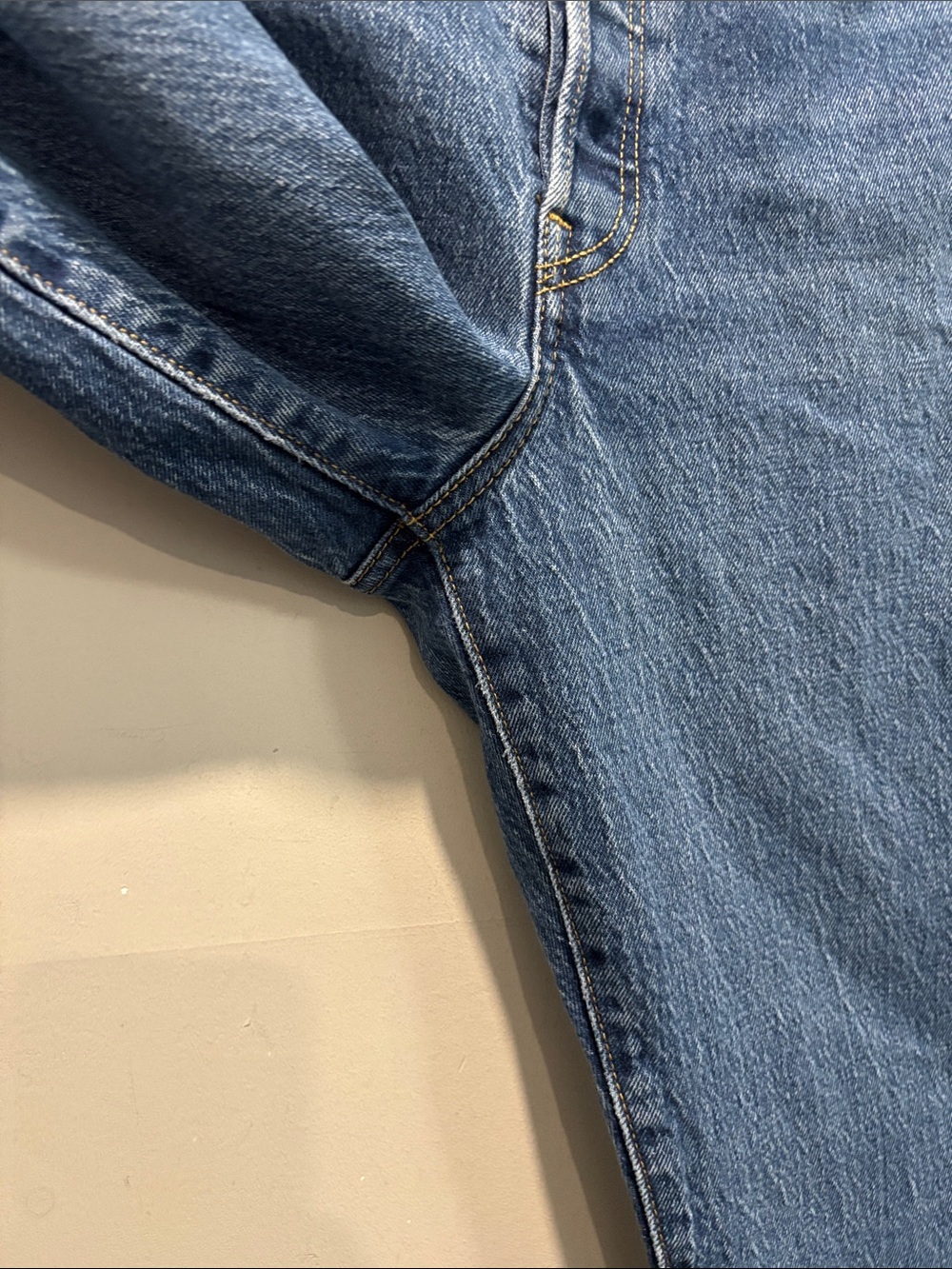 Levi’s Ribcage Boot High Rise Blue Bootcut Jeans Size 30 Western Y2K 90s - Picture 12 of 15